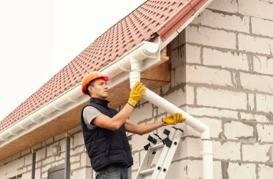 Pose et remplacement de gouttières à Monsac